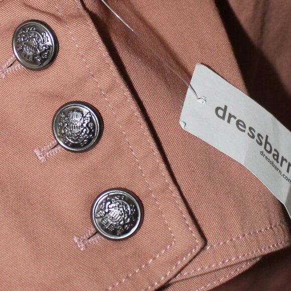 FALL SALE! WESTPORT Pink Coat of Arms Buttons Hook Eye Closures 2x NWT's - Picture 9 of 14